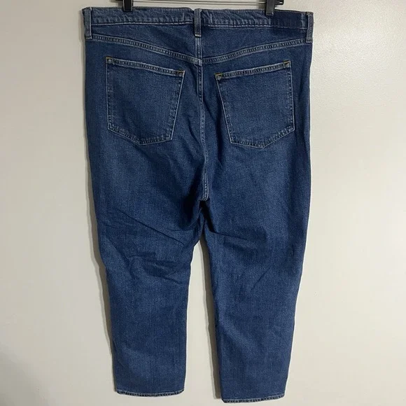 Abercrombie Fitch Curve Love Ankle Straight High Rise Jeans Women's Size 18/34 R - Picture 12 of 12